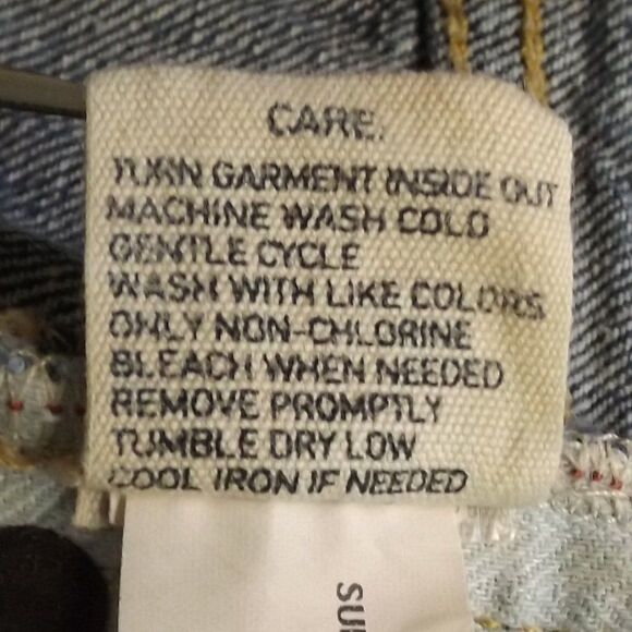 RALPH LAUREN POLO Skirt, 30, Denim Mini, Pockets, Distressed, Cutoff, Zipper fly - Picture 10 of 11